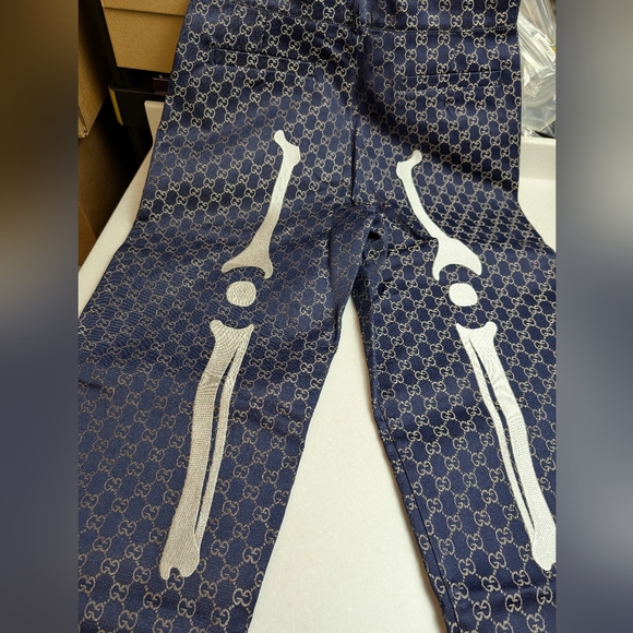 Bravest Studios GG Jacquard Pants 32x32 Bones Halloween - Picture 5 of 14